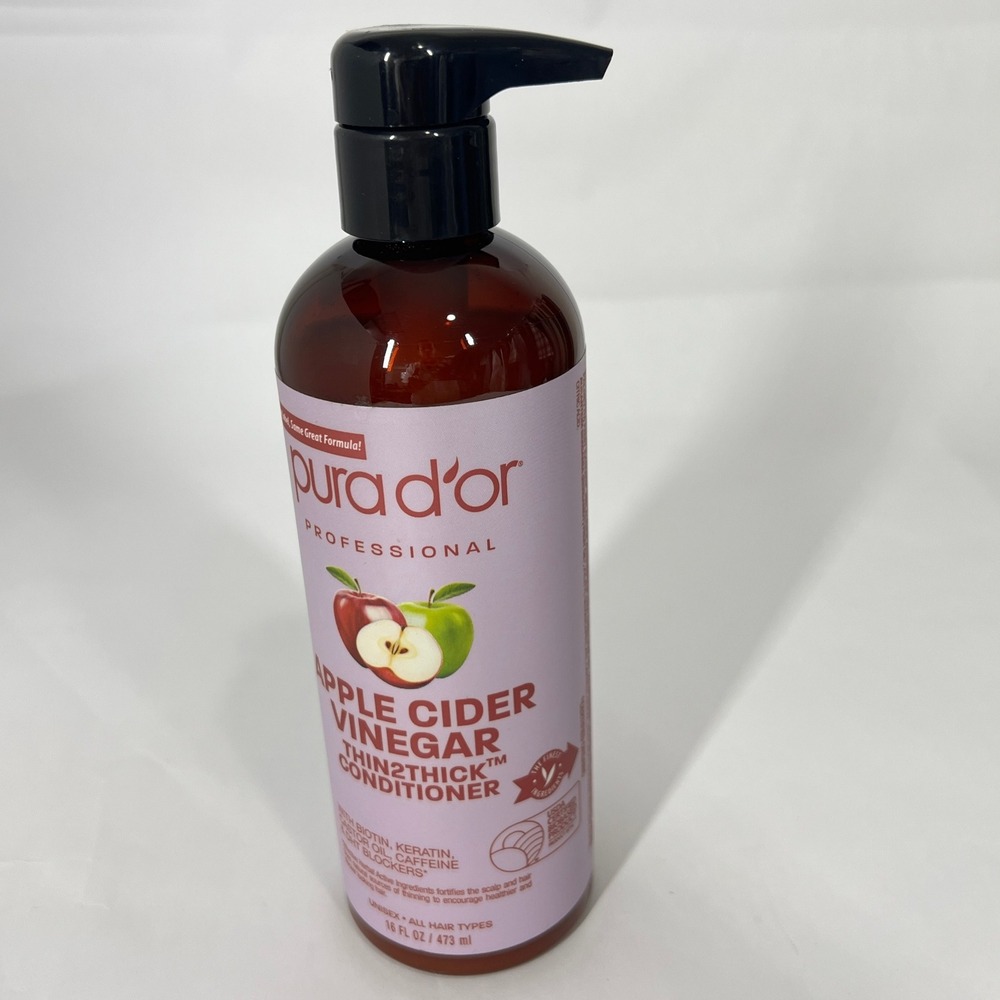 Pura D'or Apple Cider Vinegar Shampoo & Conditioner Set 16 fl oz Sulfate-Free, - Picture 6 of 9
